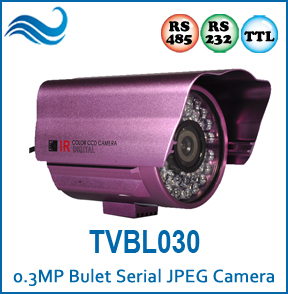 <b><b>0.3MP Outdoor Bullet JPEG Serial Camera (TVBL030)</b></b>